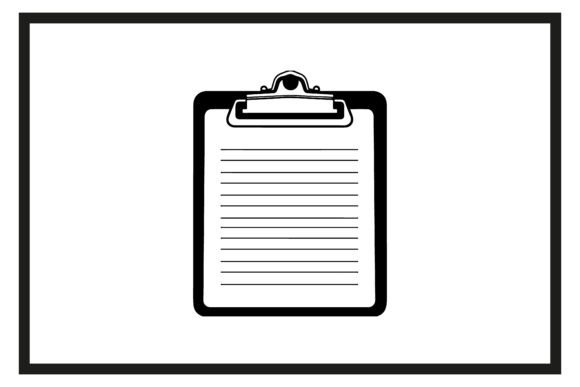 Download Checklist,clipboard Silhouette Outline - Silhouette outline Collection