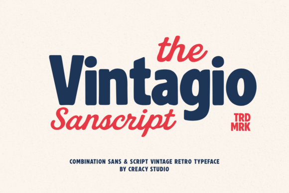 Download Vintagio Sanscript Duo Font - Duo Collection